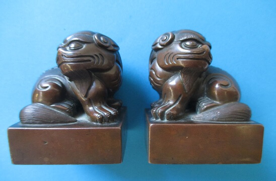 Sold ú95,000 In Nov 2014 Pair Chinese Bronze Seals